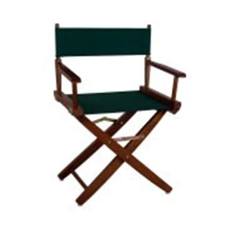 Doba-Bnt 206-04-032-32 18 in. Extra-Wide Premium Directors Chair, Oak Frame with Hunter Green Color Cover SA2691192